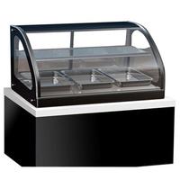 Vollrath 40844 Deli Case Refrigerated Curved Glass Front 2 Shelves 60 Wide x 33 High Drop In Cabinet