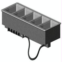 Vollrath 3647510 Food Warmer Top Mount DropIn Electric 5 12 x 20 Openings WetDry Thermostatic Controls