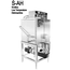 CMA Dishmachines SAH Pot and Pan Dishwasher Door Type Straight Unit Low Temp Chemical Sanitizing