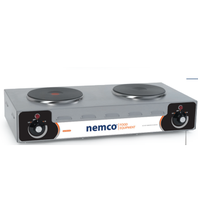 Nemco 63102 Hot Plate Two Burner Countertop Electric 120v 2000 Watts 167 Amps Horizontal