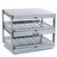 Nemco 648018 Heated Food Display Merchandiser 2 Shelves 18 Length Independent Heat and Light Controls Per Shelf