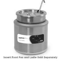 Nemco 6100A Food Warmer Countertop Round 7 Qt Capacity Inset Sold Separately