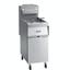 Vulcan 1GR35M Fryer 3540 lbs Oil Capacity Gas 90000 BTU Millivolt Thermostat Stainless Steel Tank Front Top Sides and Baskets Includes 6 Casters