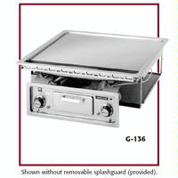 Wells G136 Griddle BUILTIN Electric 22 Wide x 18 Front to Back Thermostatic Controls