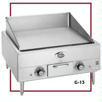 Wells G13 Griddle Countertop Electric 22 Long x 18 Front to Back Thermostatic Controls Removable Splashguards