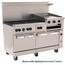 Wolf C60SS6B24GB Range 60 Wide Gas 6 Burners 30000 BTU 24 Raised Griddle Broiler With Manual Controls With Two Standard Ovens