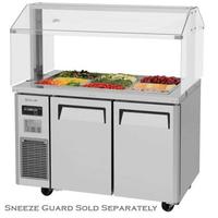 Turbo Air JBT48N Refrigerated Counter Cold Food Buffet Salad Bar 9 13 Size Food Pans 4714 Length Casters Sneeze Guard Sold Separately