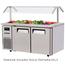 Turbo Air JBT60N Refrigerated Counter Cold Food Buffet Salad Bar 12 13 Size Food Pans 59 Length Casters Sneeze Guard Sold Separately