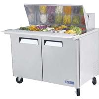 Turbo Air MST4818N Refrigerated Counter Sandwich Salad Prep Table Mega Top 18 16 Size Insert Pans 4814 Length Casters