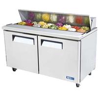 Turbo Air MST60N Refrigerated Counter Sandwich Salad Prep Table 16 16 Size Insert Pans 6014 Length Casters