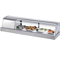 Turbo Air SAK50LN Refrigerated Sushi Display Case Compressor on Left from Front View 4814 Long