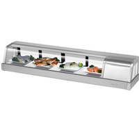 Turbo Air SAK50RN Refrigerated Sushi Display Case Compressor on Left from Front View 4814 Long