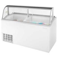 Turbo Air TIDC70WN Ice Cream Dipping Cabinet 12 3 Gallon Can Display 8 Storage Includes Can Holders