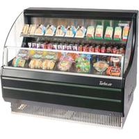 Turbo Air TOM50LWBN Open Front Food Display Merchandiser Refrigerated 5034 Length x 4618 H Black