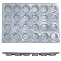 Thunder Group ALKMP024 Cupcake Muffin Pan 24 312 Oz Cups 6 Rows of 4 2012 x 1414 Aluminum Priced Each Sold in Case of 12