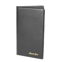 Thunder Group PCPC1BL Check Presentation Holder 534 x 912 Double Panel Black with Gold Imprinted Thank You Priced Each Sold In Cases of 10