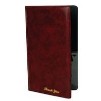 Thunder Group PCPC1BR Check Presentation Holder 534 x 912 Double Panel Burgundy with Gold Imprinted Thank YouPriced Each Sold In Cases of 10