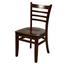 Oak Street WC101WA Ladder Back Dining Chair Walnut Finish Priced Each Sold in Pallets of 16