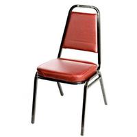 Oak Street SL2082WINE Stacking Chair Wine Vinyl Back and Seat 34 Black Frame Tubing Priced Each Sold in Pallets of 10