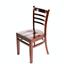 Oak Street WC101MH Wood Ladderback Chair Mahogany Finish Priced Each Sold in Pallets of 16