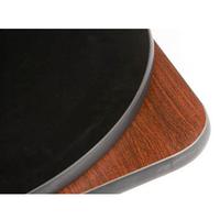 Oak Street MB24R Table Top 24 Diameter Round 1 Thick Reversible MahoganyBlack Melamine Over Particle Board Black Edge priced each purchased in pallets of 10