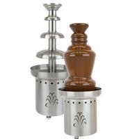 Buffet Enhancements 1BACF27 Chocolate Fountain Stainless Steel 3 Tier Holds 10 Lb of Chocolate Includes Carrying Case