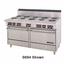 Garland US Range S684 Range 60 Wide 10 Burners With Two 26 Ovens Electric Sentry Series