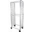 John Boos ABPR1820RKDS Pan Rack Mobile Full Height 20 Pan Capacity in 3 Centers Side Loading Rounded Top Casters