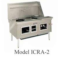 Imperial Middleby ICRA4 Wok Range Four Burners Water Cooled Top Chinese Swing Faucet 114 Standard