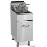 Imperial IFS75 Fryer 75 Lb Oil Capacity Gas 175000 BTU Stainless Steel Pot Front and Sides