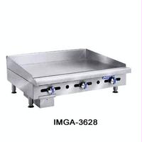 Imperial IMGA3628 Griddle Countertop Gas 36 Wide 30000 BTU Every 12 34 Thick Plate Manual Controls Elite Series