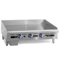 Imperial Middleby ITG36 Griddle Countertop Gas 36 Wide 30000 BTU Every 12 1 Thick Plate Thermostatic Control Elite Series