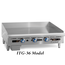 Imperial ITG48 Griddle Countertop Gas 48 Wide 30000 BTU Every 12 1 Thick Plate Thermostatic Control Elite Series