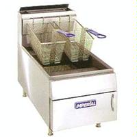 Imperial IFST25 Fryer Countop Gas Single Frypot 25 Lb Oil Capacity Snap Action Thermostat 65000 BTU