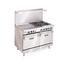 Imperial IRG48CXB Range 48 Wide Griddle Top 110000 BTU with One Convection Oven and Open Storage Cabinet Base