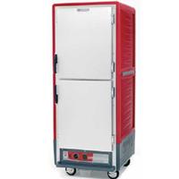 Metro C539CDS4 Combo Holding and Proofing Cabinet Dutch 2 Solid Insulated Aluminum Doors Red Insulation Armour Full Height Fixed Wire Slides on 3 Centers 17 18 x 26 or 32 12 x 20 Pan capacity