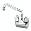 Krowne 10406L Low Lead Heavy Duty Faucet splashmounted 4 centers swing nozzle 6 long NSFANSI Standard 61G