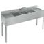 Krowne 1853C Underbar Sink 3 Compartments 12 Left and Right Drainboards With Faucet 60 Long 1800 Series