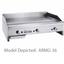 American Range ARMG12 Griddle Countertop Gas 12 Wide 30000 BTU Every 12 34 Thick Plate Manual Controls