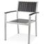 Source Contract SC200200ARM Stacking Arm Chair IndoorOutdoor Use Synthetic Dura Wood Back and Seat Black Amelia Series Priced Each sold in units of 10 