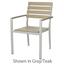 Source Contract SC200201ARM Stacking Arm Chair IndoorOutdoor Use Synthetic Dura Wood Back and Seat Aubrey Series Priced Each sold in units of 10