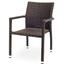 Source Contract SC207381 Stacking Arm Chair IndoorOutdoor Use HDPE Synthetic Resin Wicker Espresso Miami Series Priced Each sold in units of 12
