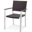 Source Contract SC207052ARM Stacking Arm Chair IndoorOutdoor Use HDPE Synthetic Resin Wicker Espresso Fiji Series Priced Each sold in units of 10