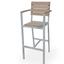 Source Contract SC200201BAR1 Stacking Bar Stool Armless IndoorOutdoor Use Synthetic Dura Wood Back and Seat Aubrey Series Priced Each sold in units of 12